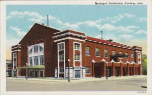 Nebraska Hastings Municipal Auditorium Curteich