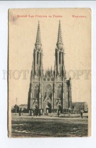 424217 POLAND 1901 year WARSZAWA Church of St. Florian Vintage postcard