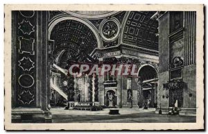 Old Postcard Roma Basilica di S Pietro Altare della Confessione