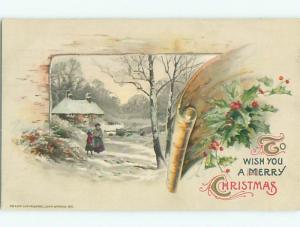 Divided-Back CHRISTMAS SCENE Great Postcard W8754