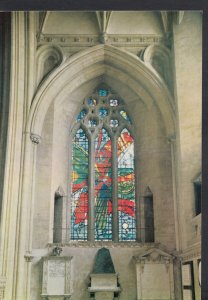 Religion Postcard -Stained Glass Window,Bristol Cathedral,South Choir Aisle LE35