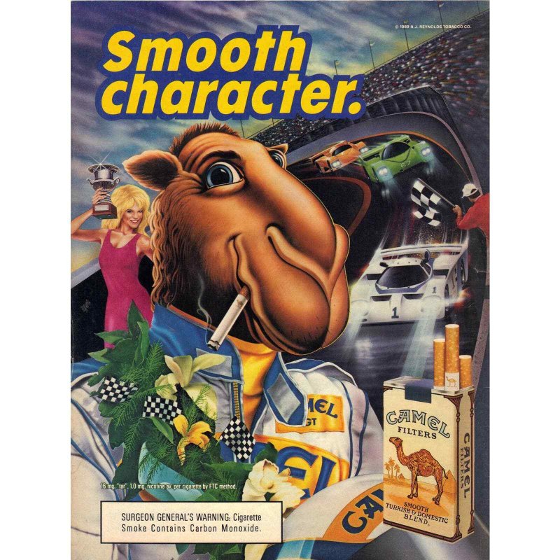 joe camel cigarettes Vintage 1989 Print Ad for Camel Cigarettes with Joe Camel and Stroh's Beer  | Ephemera