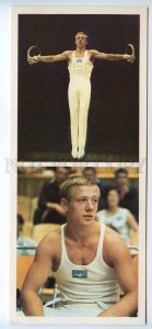 254616 USSR Gymnastics Olympics Moscow 1980 Nikolai Andrianov old postcard