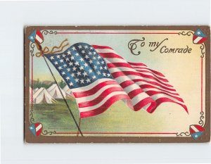 M-198169 US Flag Art Print To my Comrade