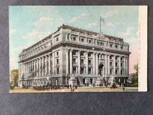 US Custom House New York City NY Litho Postcard H2043082119