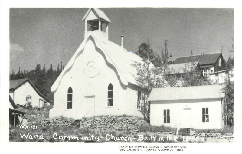 RPPC WX-101 Union Congregational Church, Ward CO Boulder County, Rocky Mt. View