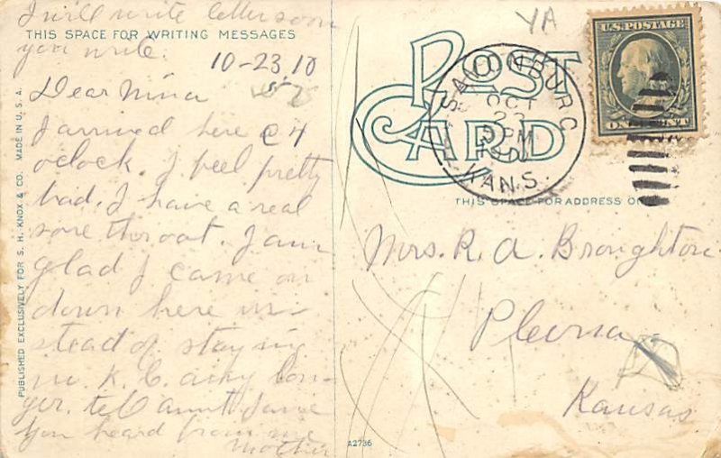 Leavenworth Kansas Postcard