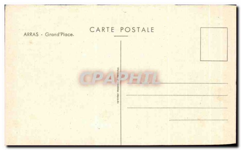 Old Postcard Arras Grand & # 39Place