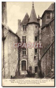 Old Postcard Vannes Le Chateau Gaillard former Hotel of the Parliament of Bri...