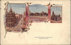 Baltimore Maryland MD Women's College c1905 American Souvenir Vintage Postcard