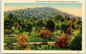 Postcard - Big Round Top from the Valley of Death, Gettysburg, Pennsylvania 