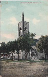 Illinois Ill Postcard 1909 HOOPSETON Universalist Church Building