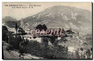 Postcard Old Embrun Vue Generale and Mont Aurel