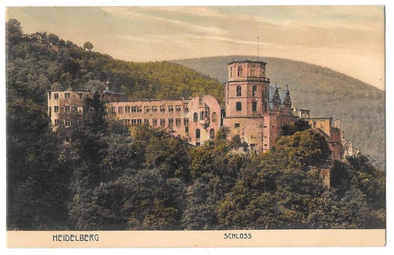 Germany Heidelberg Schloss Castle Cramers Kunstanst Dortmund