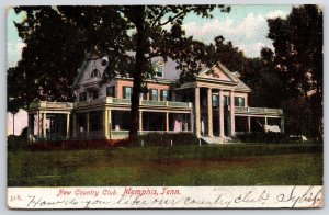 1908 New Country Club Memphis Tennessee TN Grounds And Building Posted Postcard