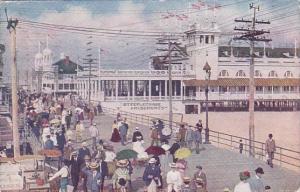 New Jersey Atlantic City The Board Walk And Pieis 1905