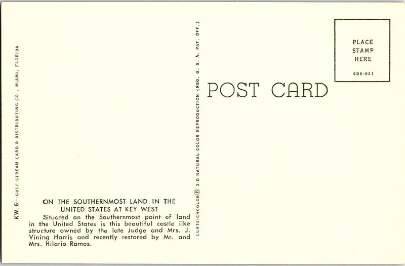 Chrome POOL SCENE Key West Florida FL AH8678