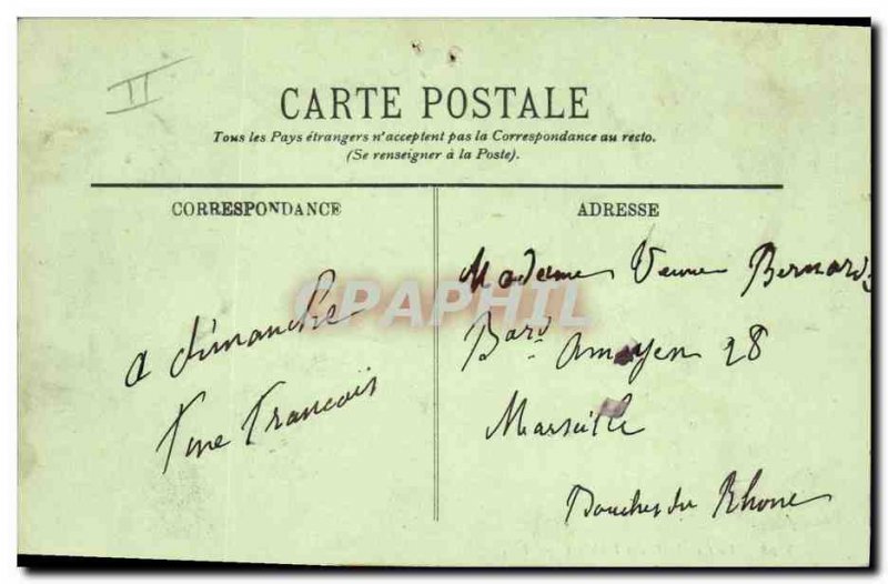 Old Postcard picking violets