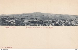 GIBRALTAR , 1901-07 ; A Bird's Eye view of the harbour