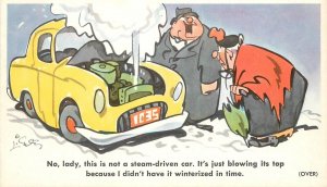 Postcard 1950s Automobile Advertising Preston Comic 22-13288