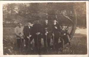 Hunting Gun Club Winners of the Cup RPPC Named Men Rifles Trophy Postcard A21