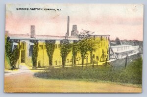 J91/ Eureka Illinois Postcard c1910 Canning Factory Building  10