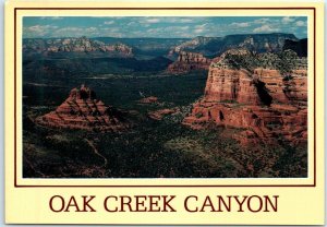 Postcard - An aerial view of Bell Rock and Cathedral, Oak Creek Canyon - Arizona