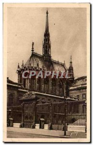Old Postcard Paris Strolling Siante The Chapel And The Grid From Courthouse T...