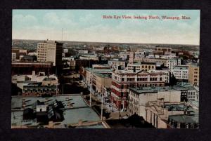 MB Bird's Eye View Winnipeg Manitoba Carte Postale Postcard Canada PC Vintage