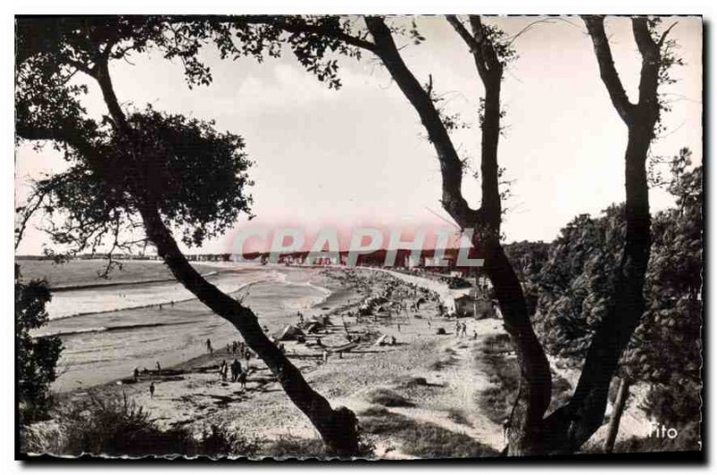 Old Postcard The Beach Vallieres