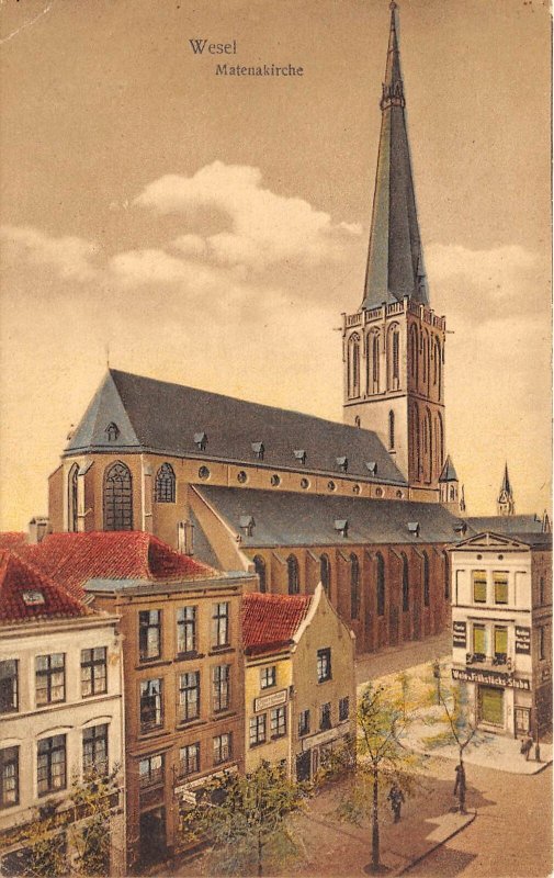 Wesel Germany c1910 Postcard Matenakirche Church