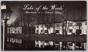 Toledo Ohio 1976 Postcard Lake Of The Woods Apartments