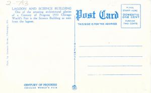IL - Chicago. 1933 World's Fair-Century of Progress. Hall of Science and Lagoon