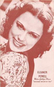 Eleanor Powell, Broadway Melody of 1940 Non Postcard Backing Unused 