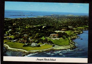 RI Cliff Walk The Breakers Vanderbilt Newport Rhode Island Postcard