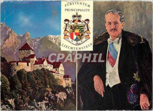 Postcard Modern Furstentum principality Liechtenstein Vaduz schloss S furt fr...