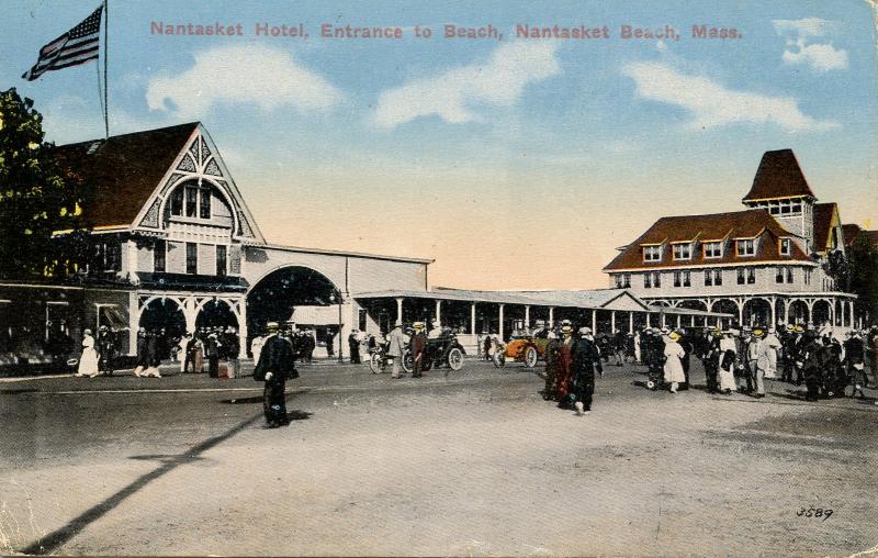 MA - Nantasket Beach. Nantasket Hotel Entrance to Beach