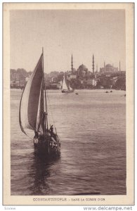 Constantinople , Turkey , 00-10s Sail Boat ; Dans la Corne D'Or