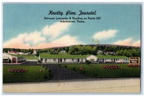 1961 Knotty Pine Tourotel Adamstown Pennsylvania PA Vintage Postcard