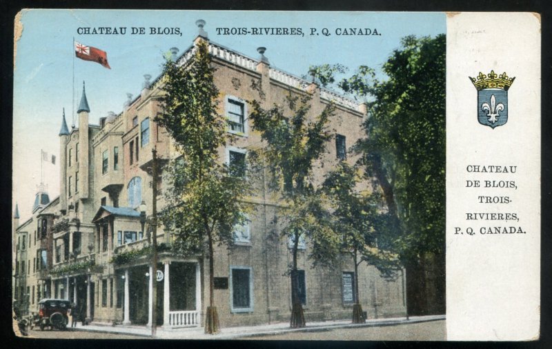 dc686 - TROIS RIVIERES Quebec Postcard 1929 Chateau de Blois