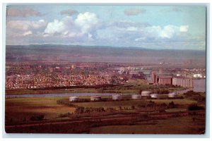 c1950's View of Fort William Grain Elevators From Mt. McKay Canada Postcard