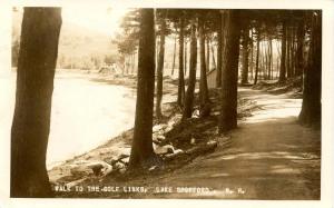 NH - Lake Spofford. Walk to the Golf Links    *RPPC