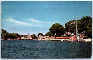 Postcard - Town Docks And Boats - Alexandria Bay, New York