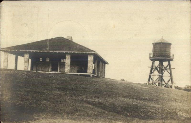 Yarmouthport Cape Cod MA Cancel 1911 Building & Water Tank c1910 RPPC