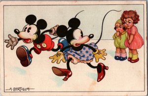 A. Bertiglia Mickey Mouse Disney Postcard C032