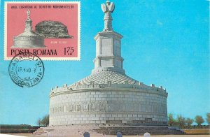 Postcard Romania RPR Adamclisi triumphal monument