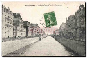 Old Postcard Rennes Quals Duguay Trouin and Lamennais