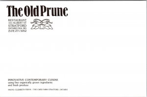 The Old Prune Restaurant Stratford Ontario Canada Postcard