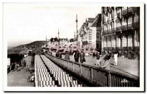 Cabourg Postcard Old English of the Boulevard and the beach