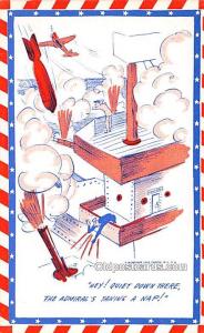 Quiet Down There Military Comic Unused 